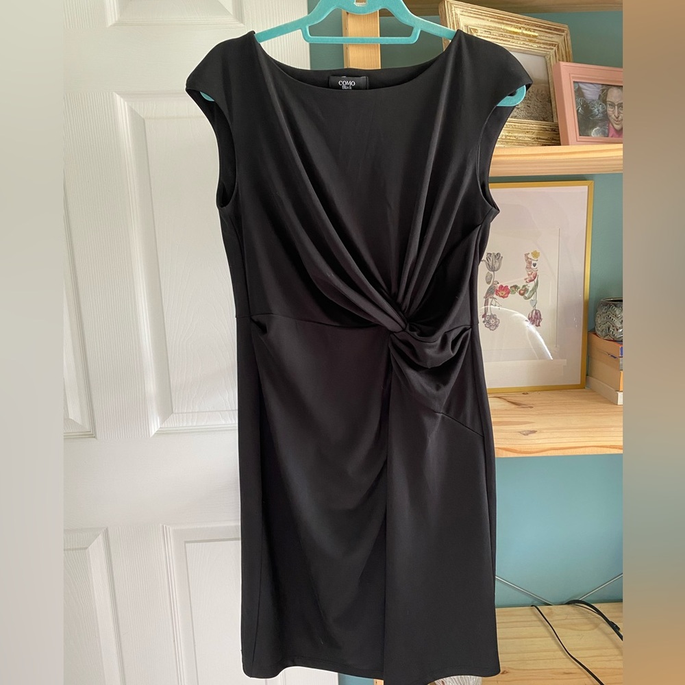 Black knotted dress